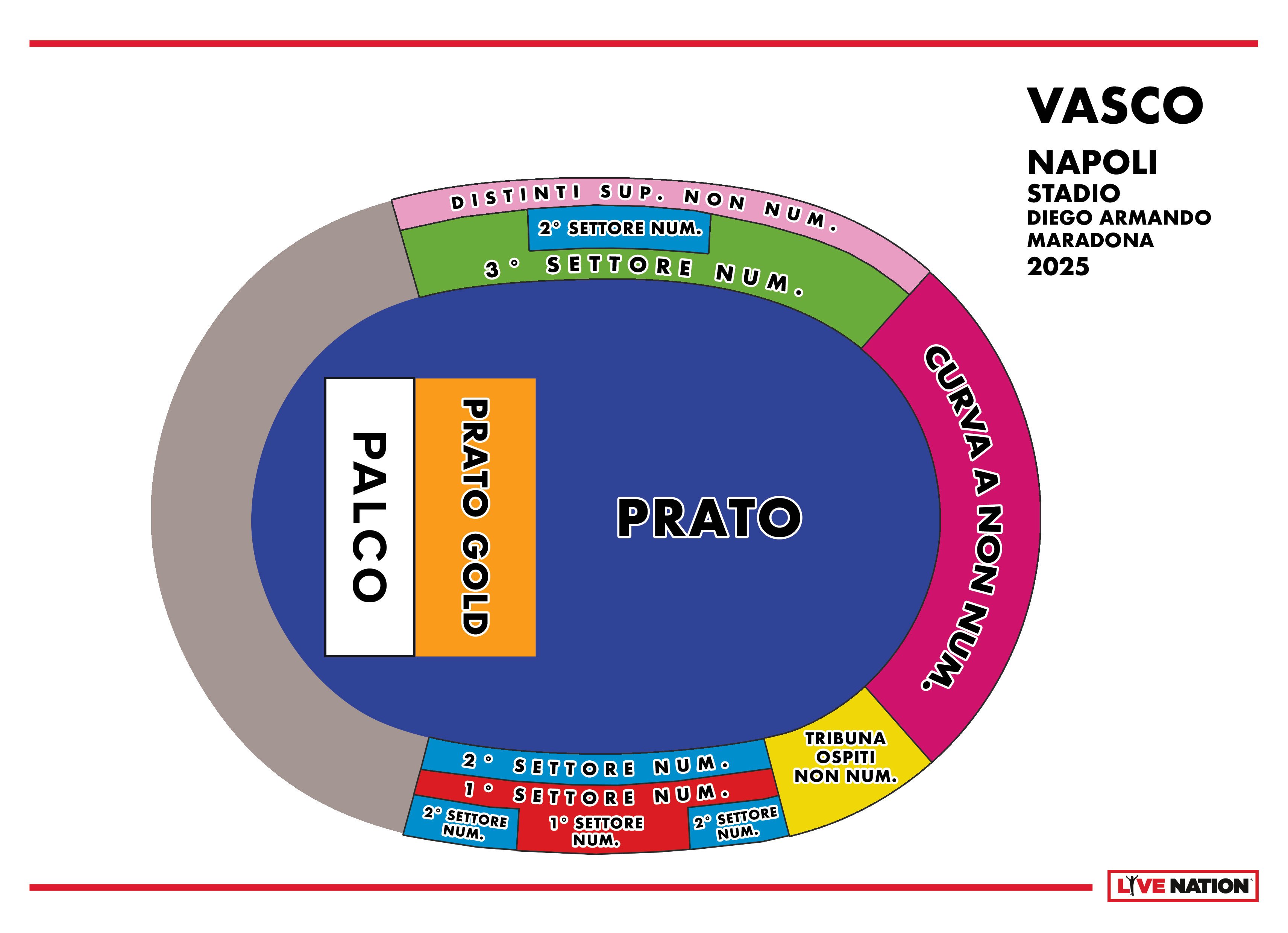 Vasco Rossi Stadio Diego Armando Maradona 16 giugno 2025 Biglietti